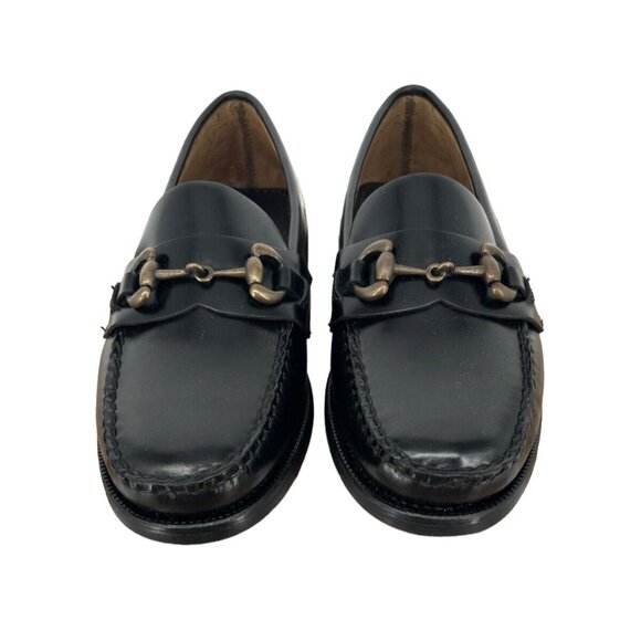 Sebago Men\'s CLASSIC JOE  Citysides Black Leather Loafer -Size 7 W main image 6